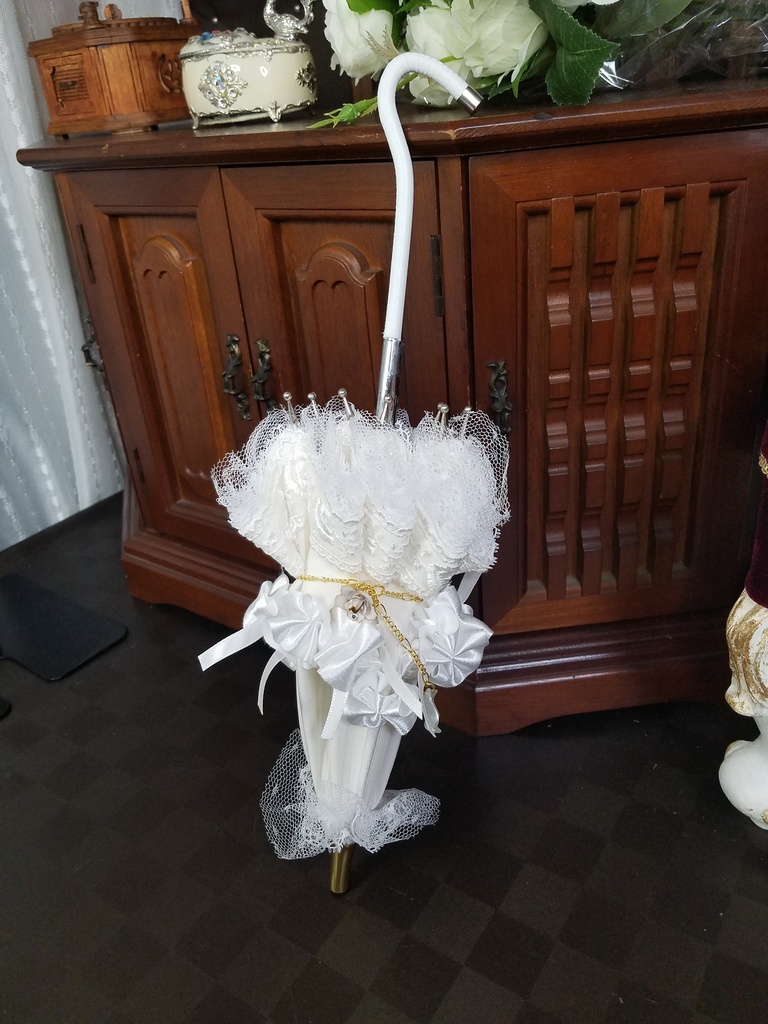 薔薇尽くしのシルクパラソル　