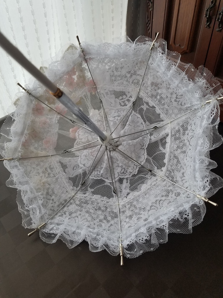 白レース＋刺繍チュールレース　透け感ありチュールレースベース　　