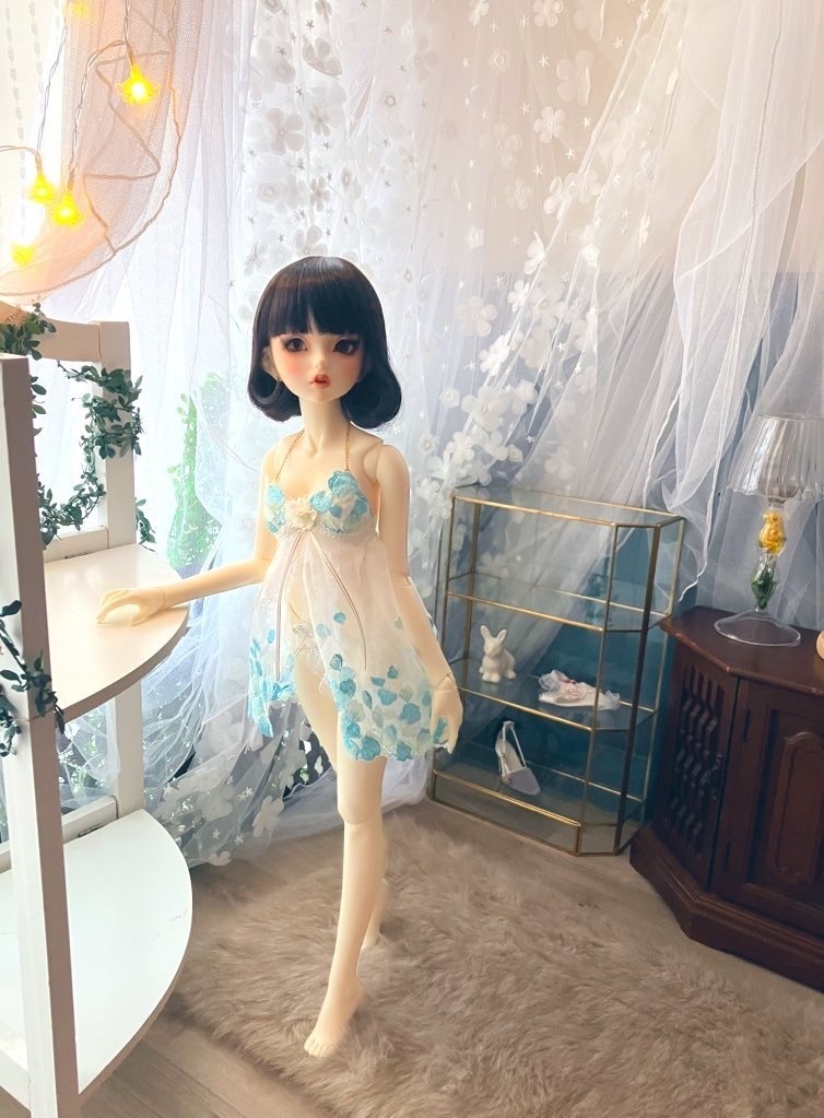 水色花びらのブラカップ　６０㎝級　専用袋付き