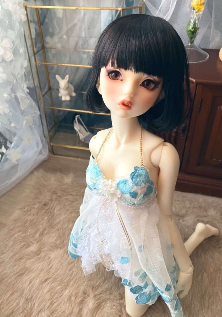 水色花びらのブラカップ　６０㎝級　専用袋付き