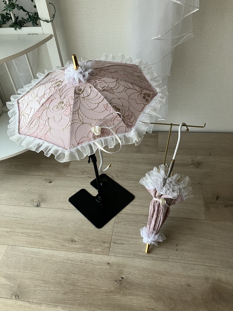 くすみローズパラソル　