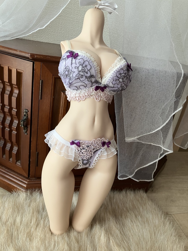 DDDY専用　ランジェリーセット　C:紫リボン
