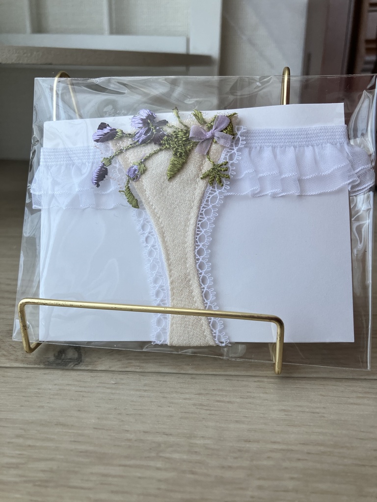 ショーツ単品　紫小花