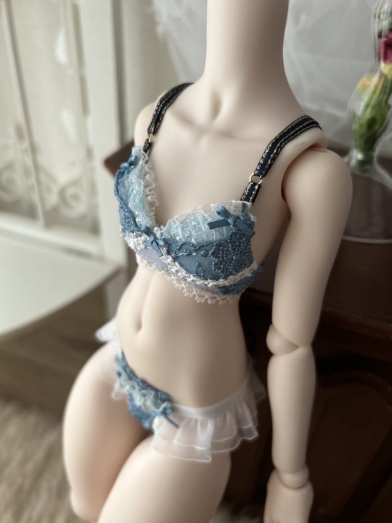 MDD　ランジェリーセット　青　S/M胸用