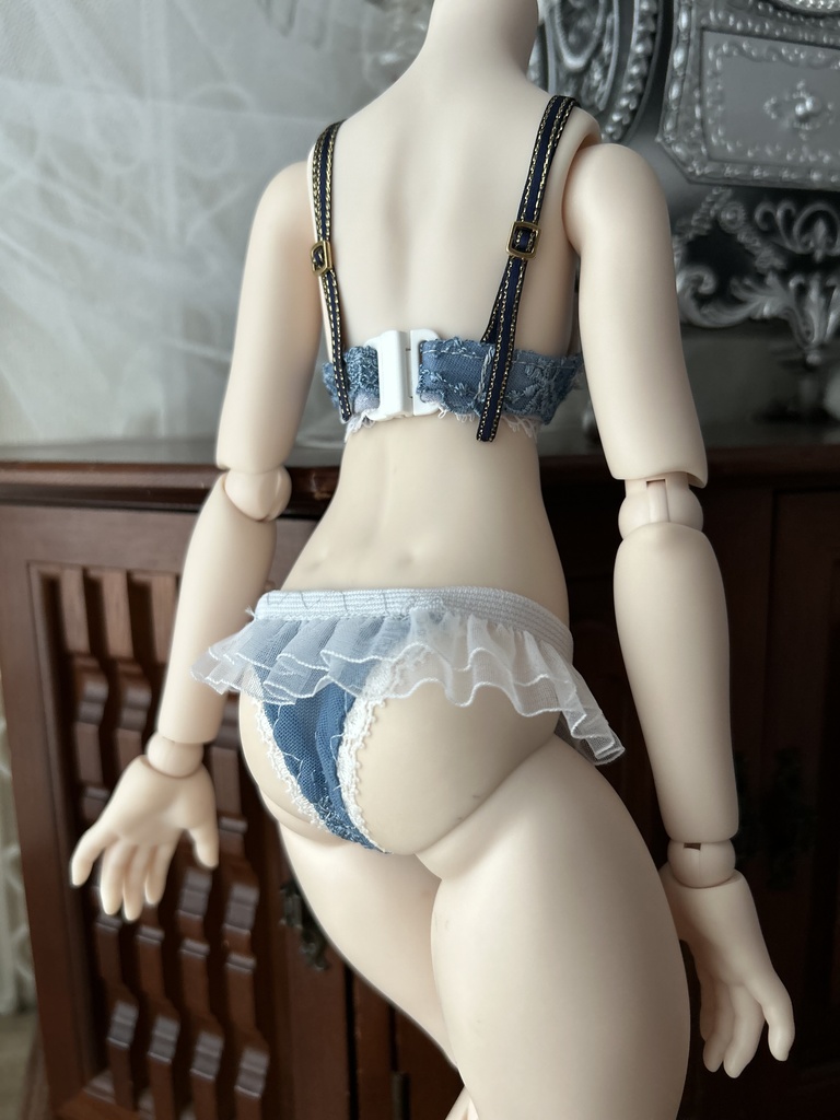 完成後発送　MDD　ランジェリーセット　青　S/M胸用　NO.1