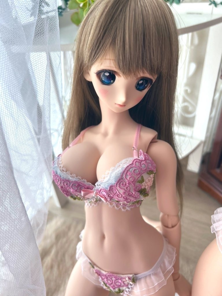 DDDY　エレガントピンク縁レース　A:リボン