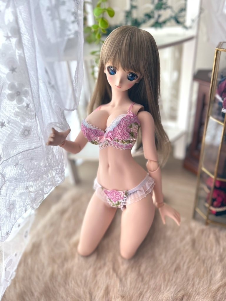 DDDY　エレガントピンク縁レース　A:リボン