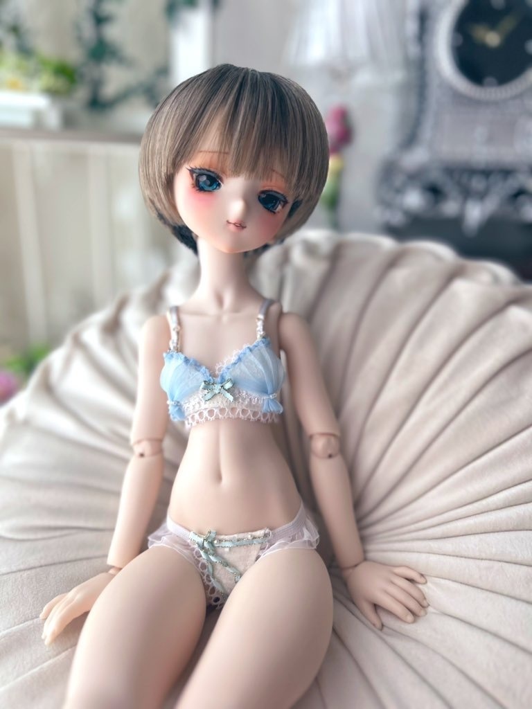 MDD　S胸・M胸　ランジェリーセット　水色貝殻風　B