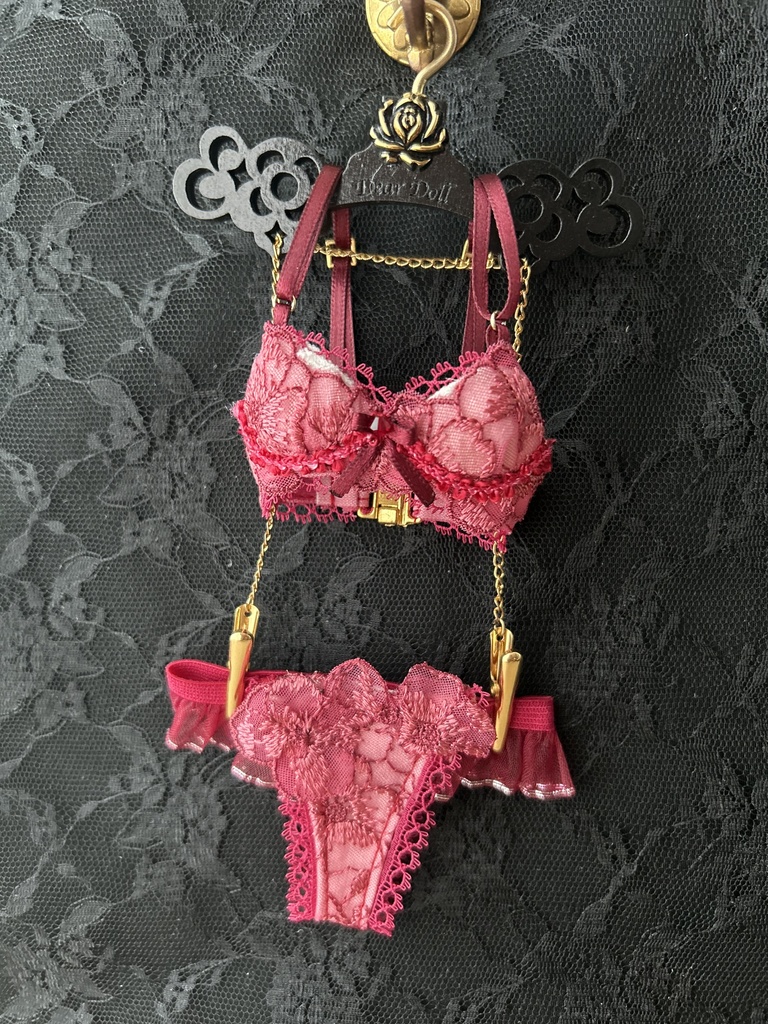 MDD　S胸・M胸　ランジェリーセット 　アンダー赤ブレード　A