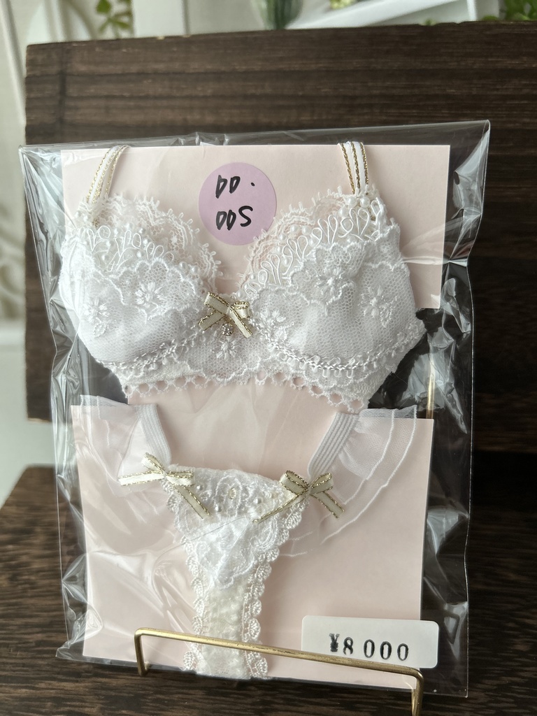 DD/DDS 　M胸専用　ブラショーツセット　白