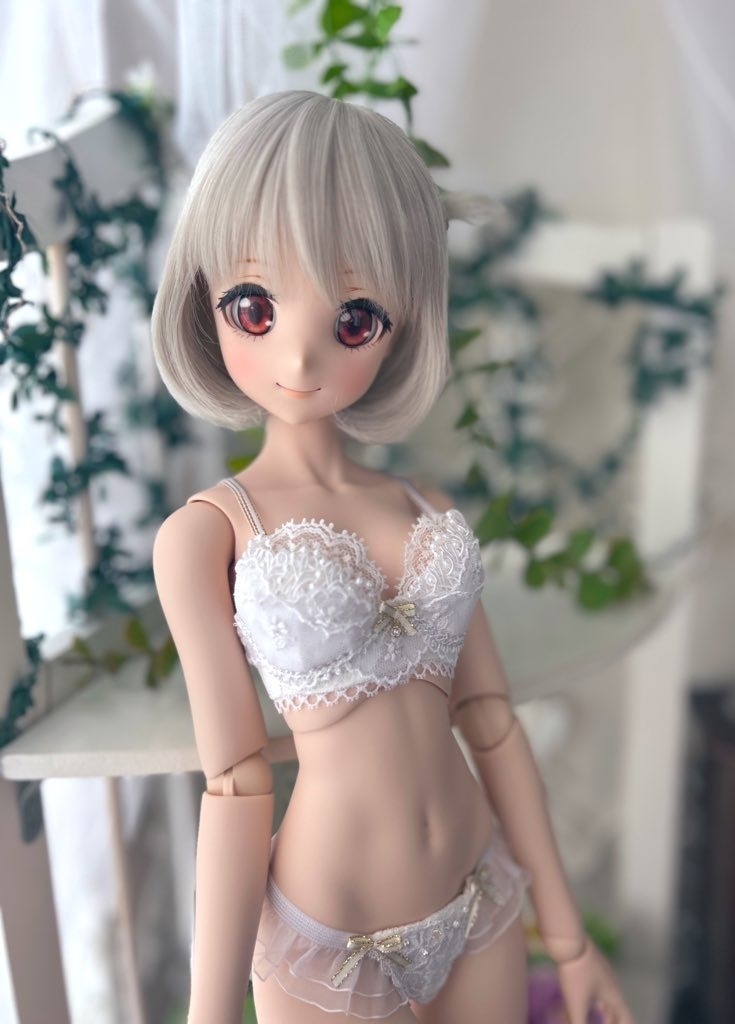 DD/DDS 　M胸専用　ブラショーツセット　白