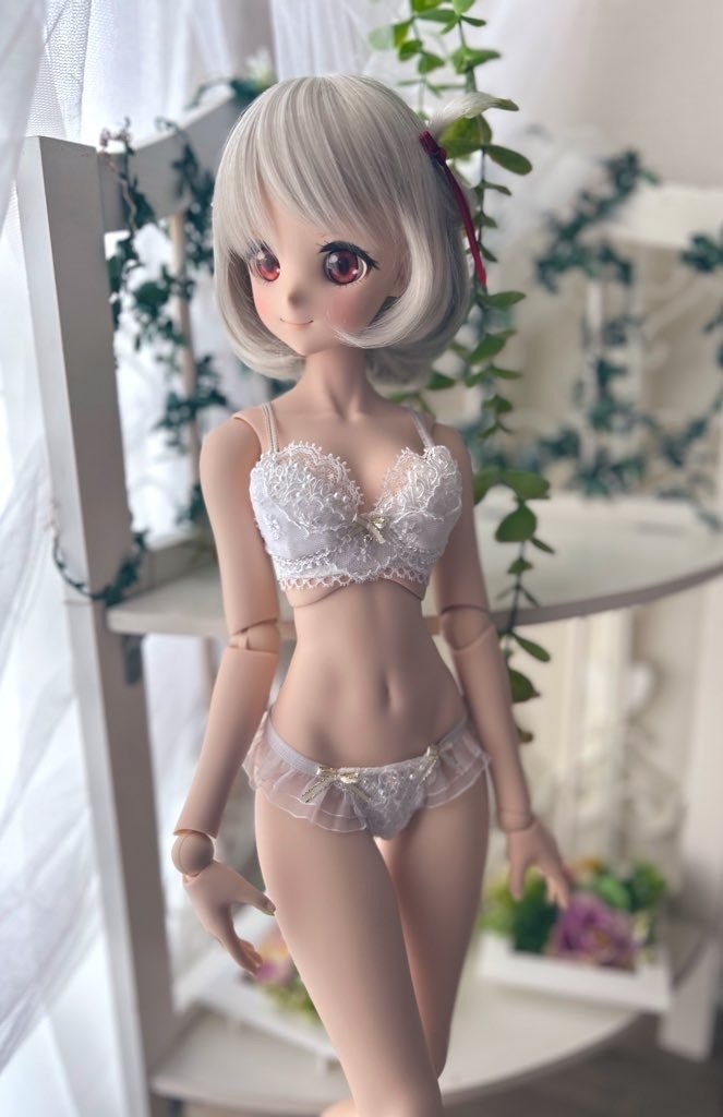 DD/DDS 　M胸専用　ブラショーツセット　白