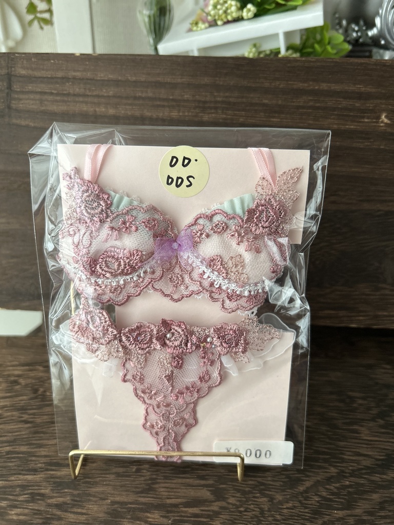 DD/DDS　M胸専用　ランジェリーセット（ブラジャー＆ショーツ） ローズ