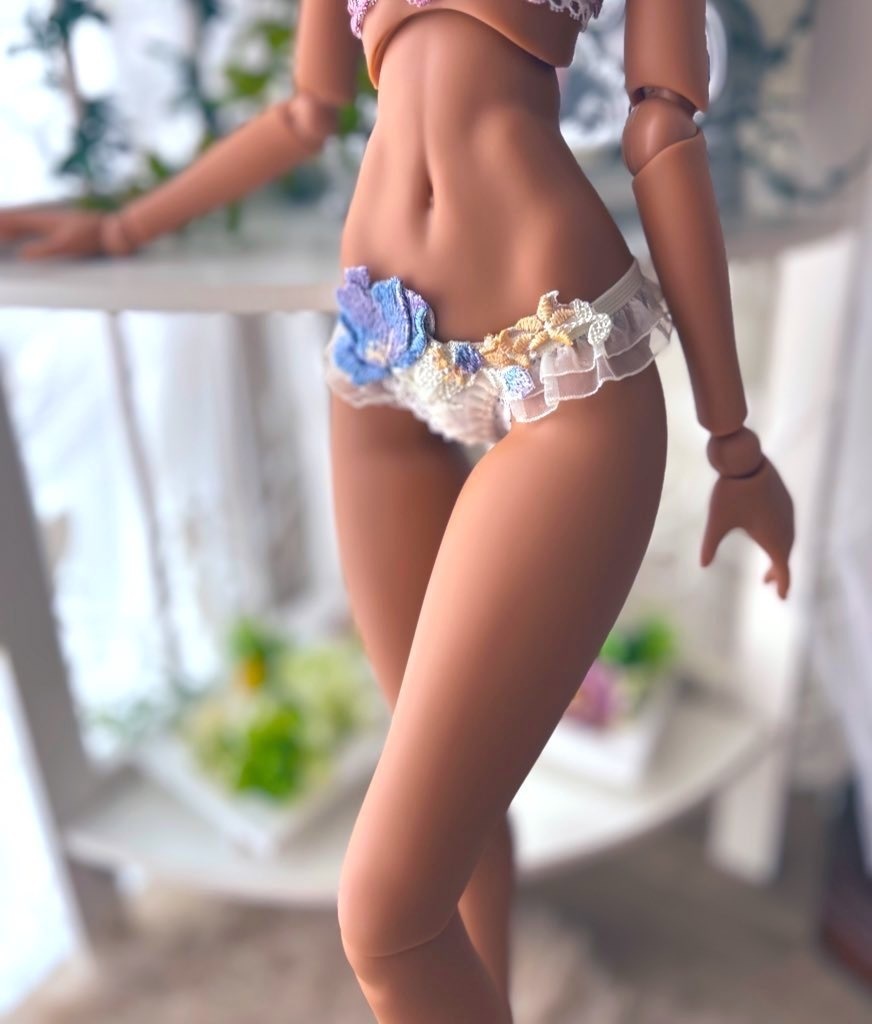 DD/DDS 　浅履きショーツ　青い花　④　