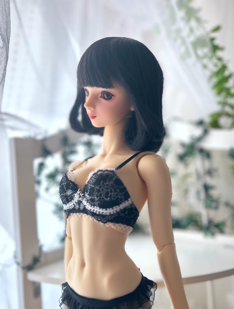 SD16 雪の飾り付き　ブラ＋ショーツセット