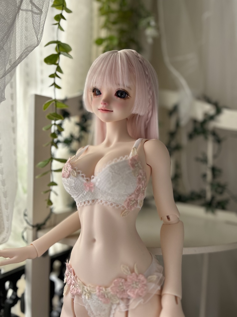 【AsleepEidolon ・ L胸】　桜ブレード　ブラ＋ショーツセット　L胸用