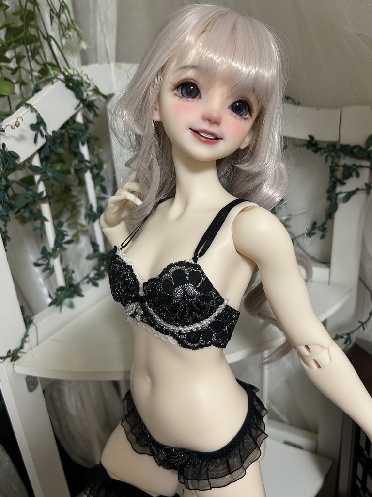 Asleep Eidolon 1/3 軟体体の小胸/大胸用　黒ブラショーツ➕ストッキング
