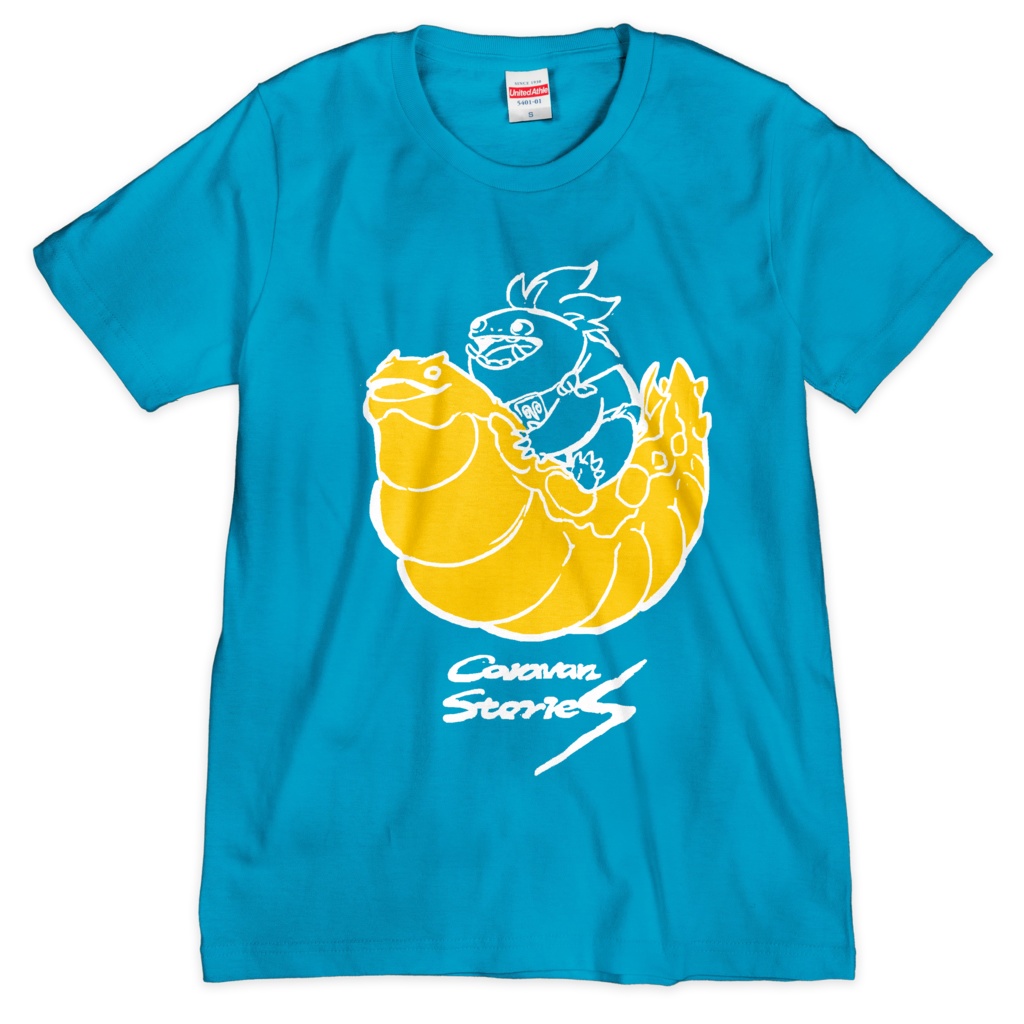 Tシャツドラクート ターコイズブルー