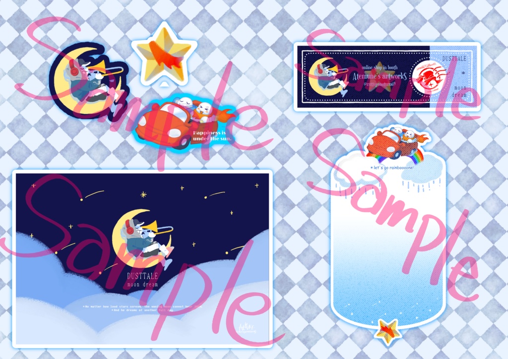 【SOLD OUT】DUSTTALE moon dream【アクリルキーホルダーセット】