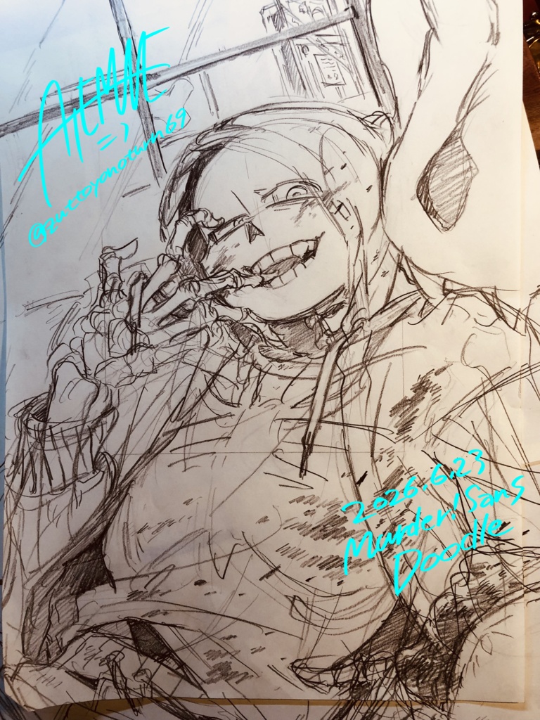【SOLD OUT】鉛筆落書きマーダーさん