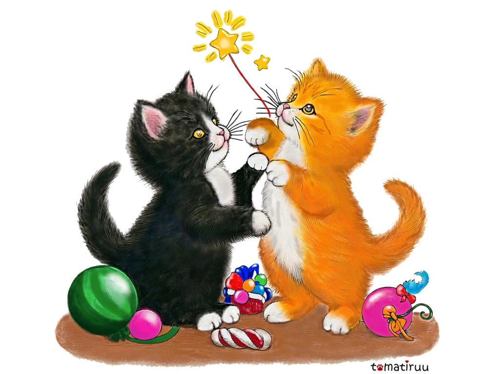 トートバッグS *お星さまと猫たち*