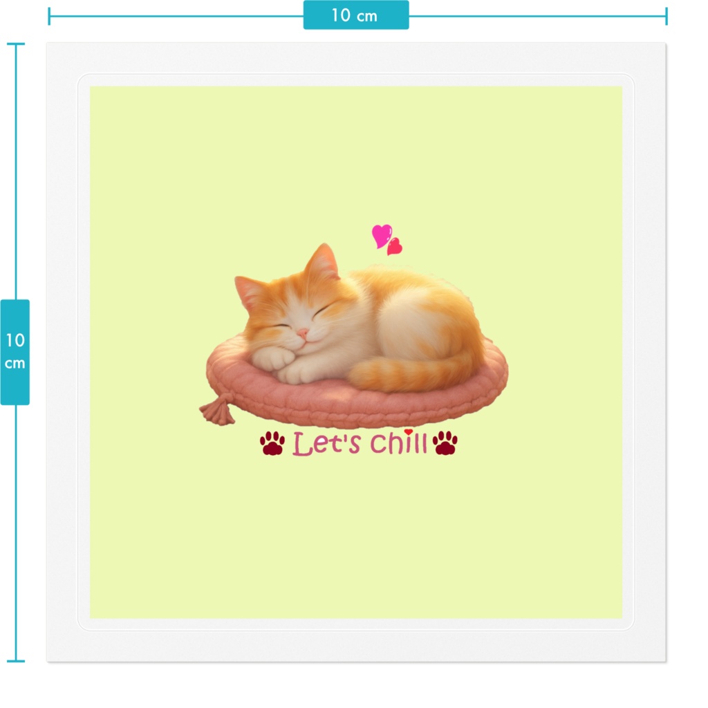 *Let's chill* にゃんこ日和シリーズステッカー