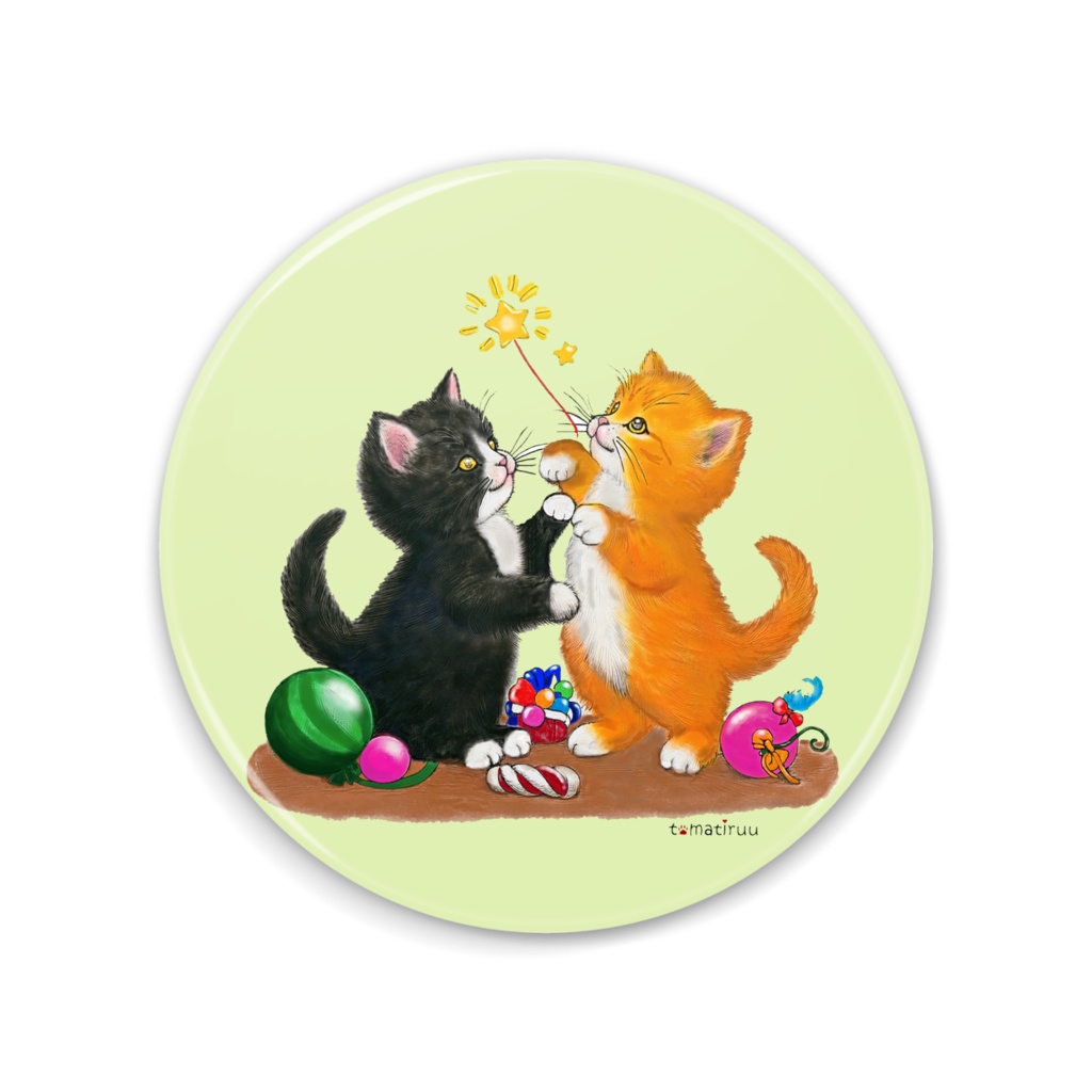 缶ミラー *お星さまと猫たち*