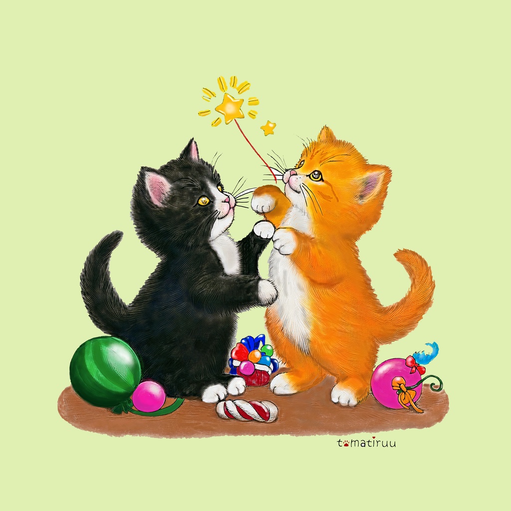 缶ミラー *お星さまと猫たち*