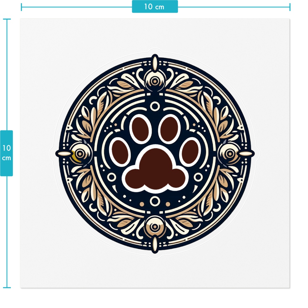 ステッカー ニャンブレム・にくきゅ~シンボル*001