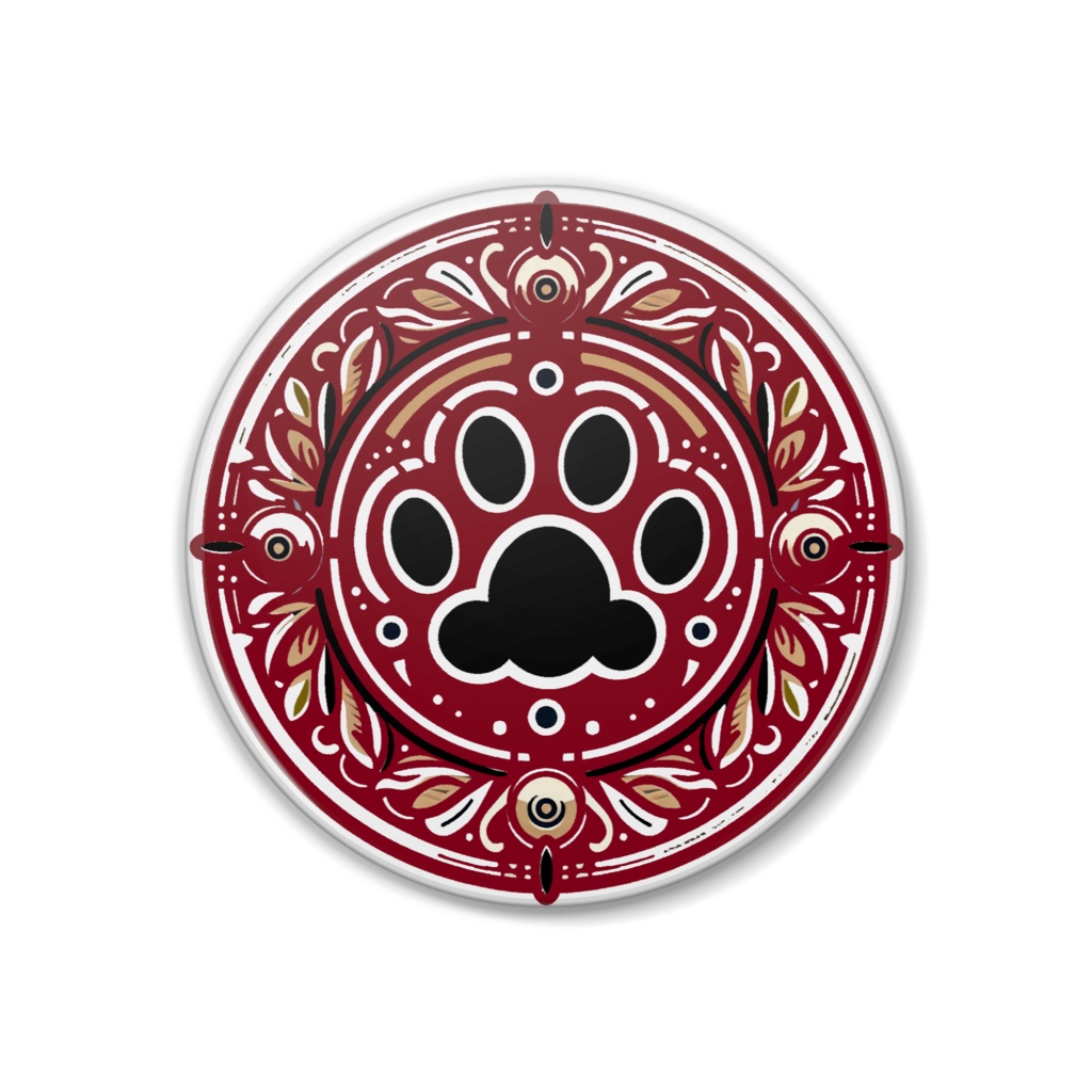 缶バッジ ニャンブレム・にくきゅ~シンボル*004