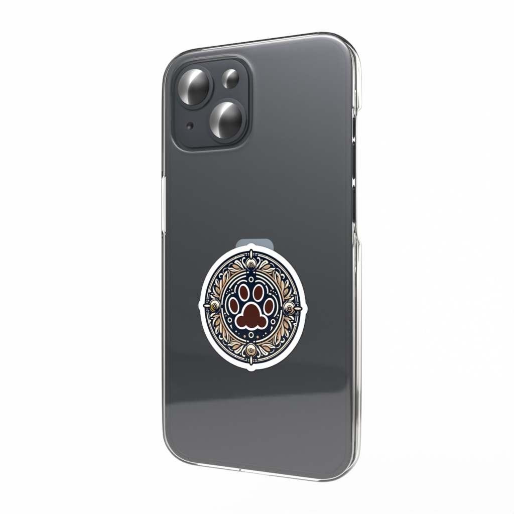 スマホステッカー ニャンブレム・にくきゅ~シンボル*001