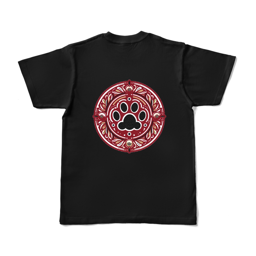 ニャンブレムシリーズ・肉球シンボルTシャツ*004