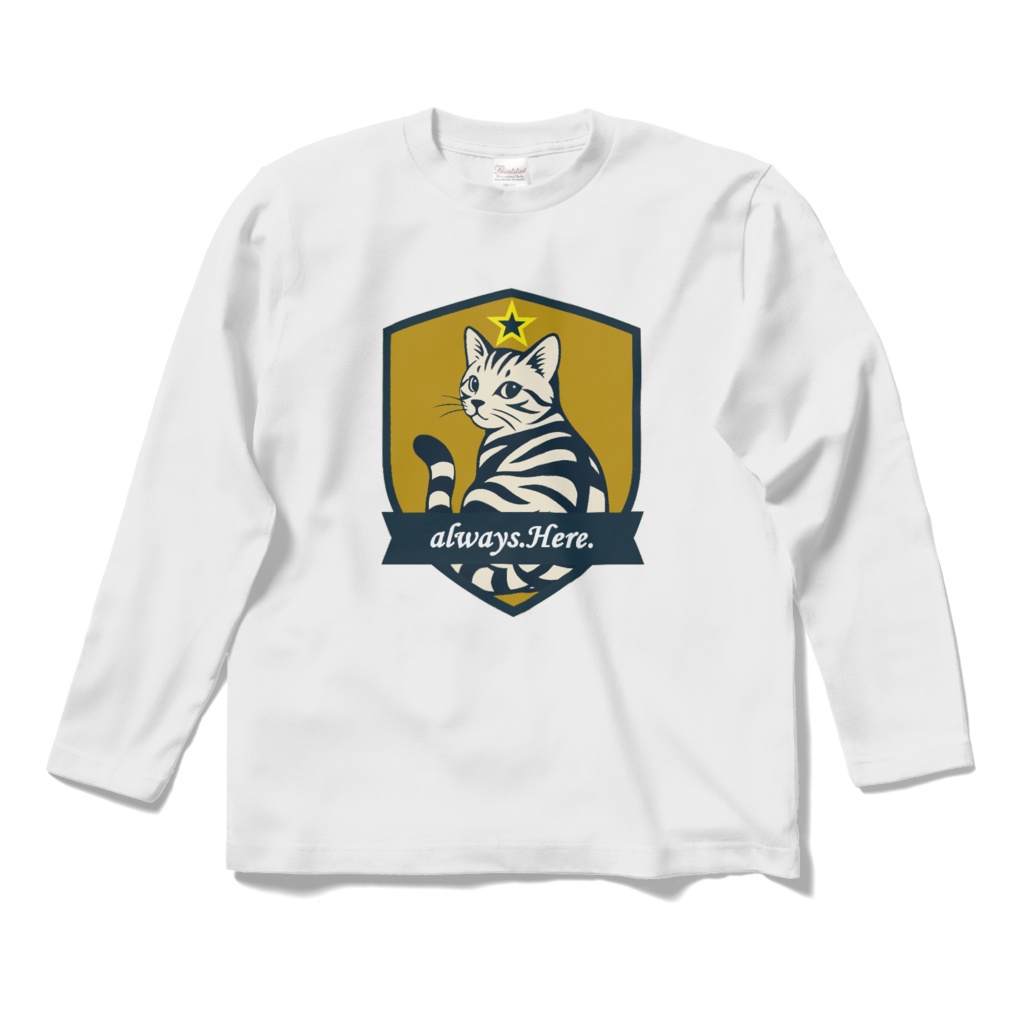ニャンブレムシリーズ*always.Here.Tシャツ