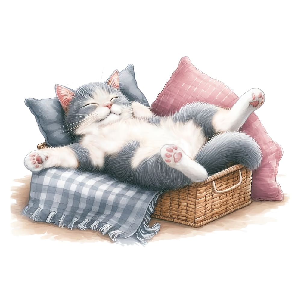 にゃんこ日和シリーズ*バスケットに溢れる幸せTシャツ