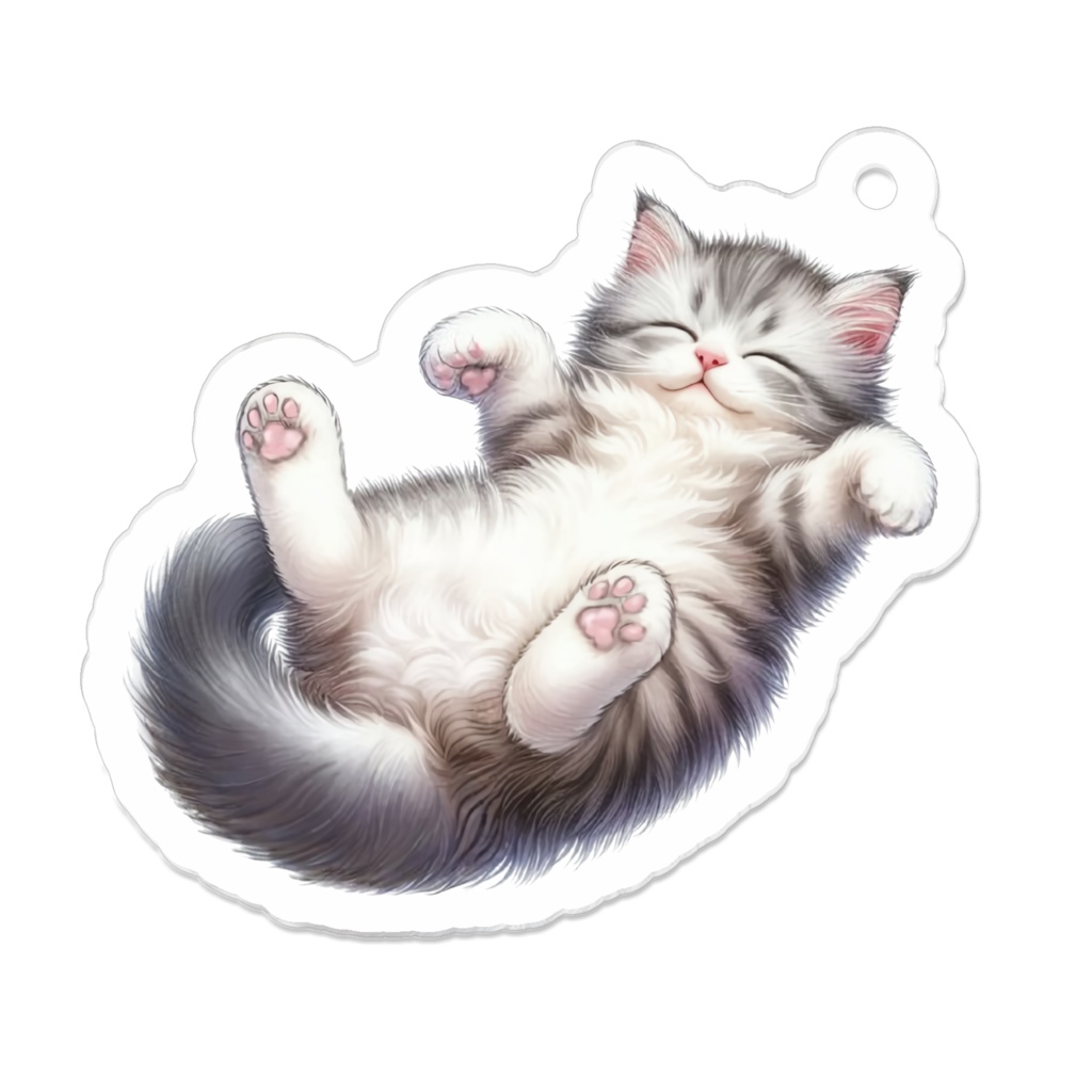 アクリルキーホルダー*夢見るサバトラちゃん*