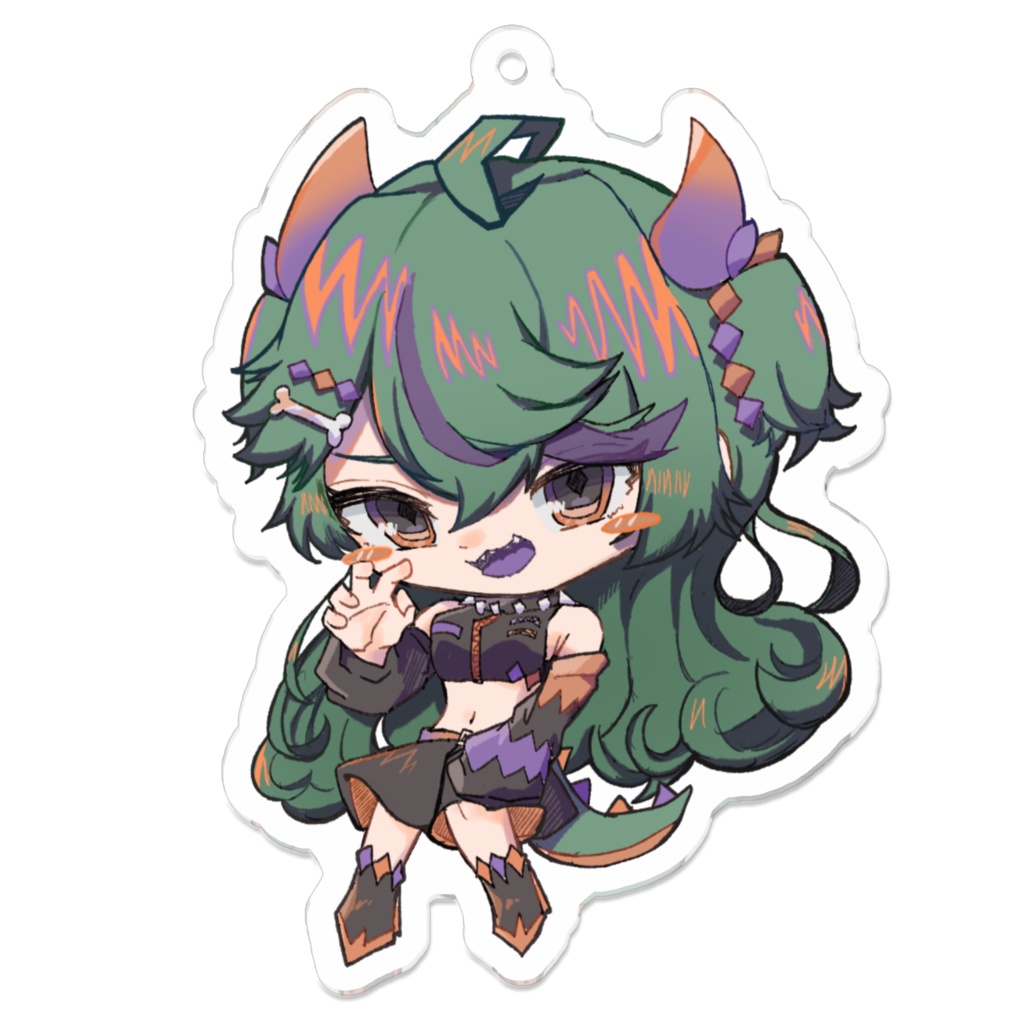 ワニプテラちゃんアクリルキーホルダー