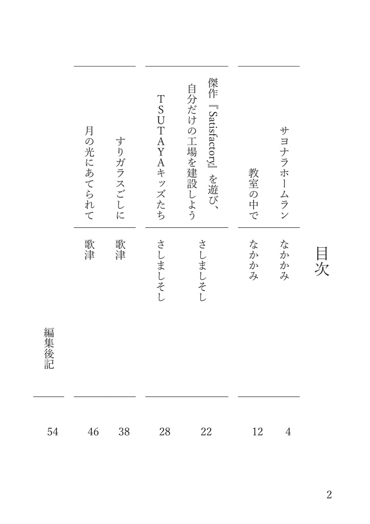 星占海岸線ショートショート集Vo.1「COSMOS」