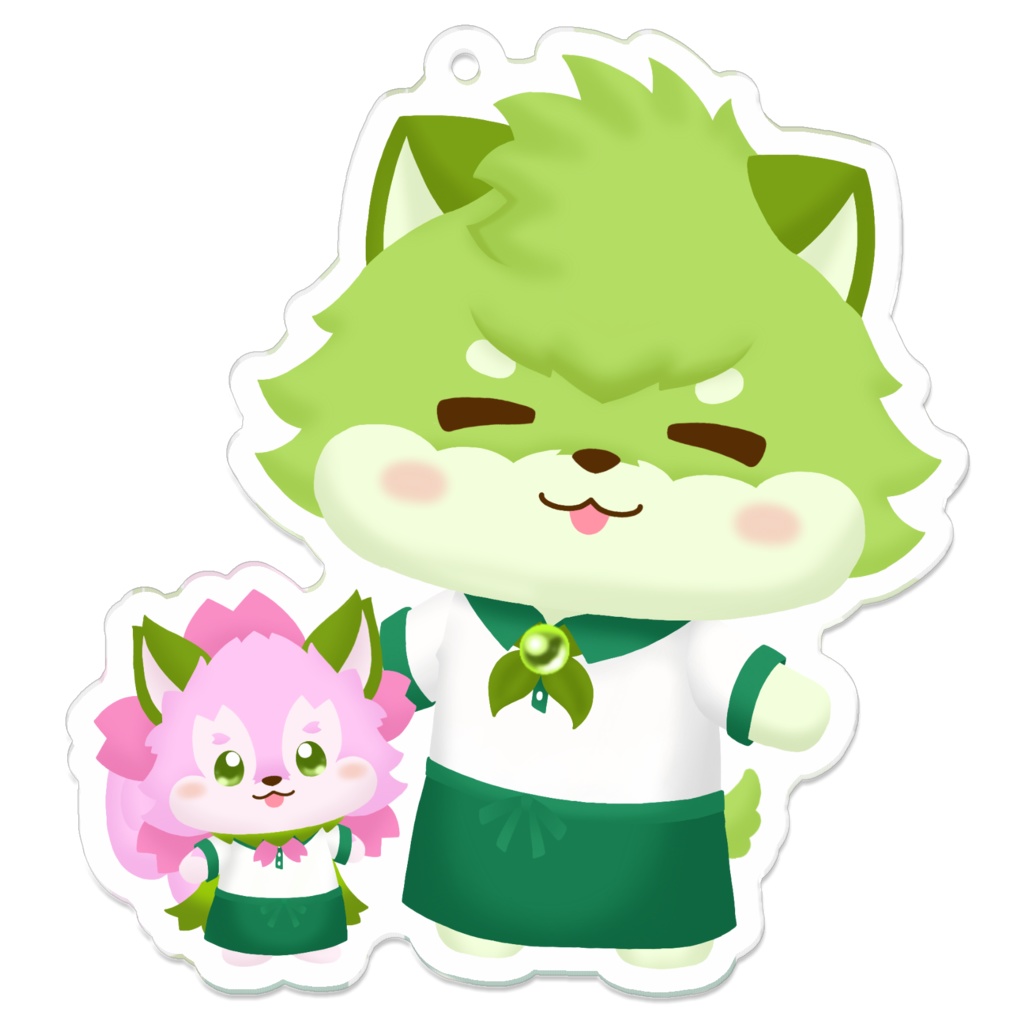 ショップ店員のフミヒロ&チェリス　アクリルキーホルダー