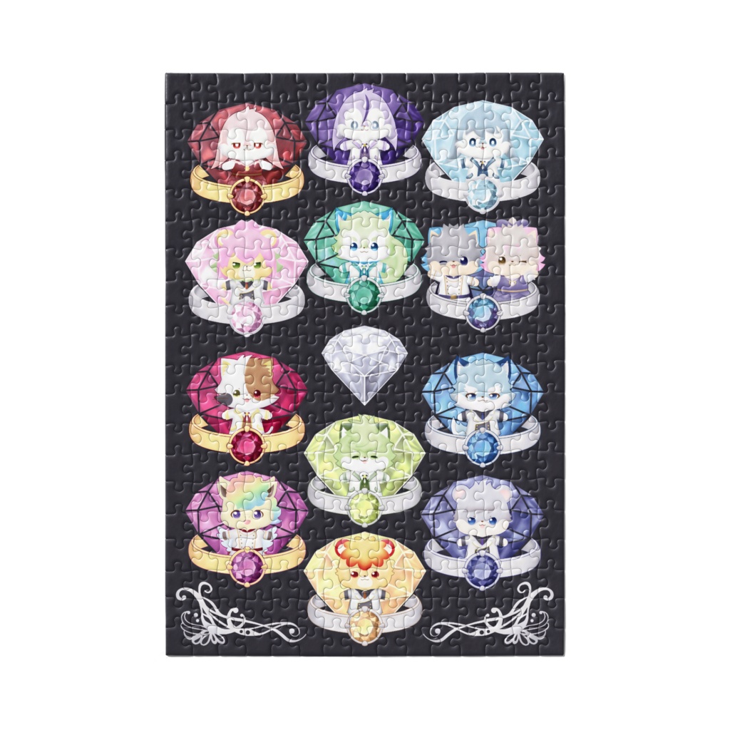 オリキャラ×誕生石のパズル(300ピース)