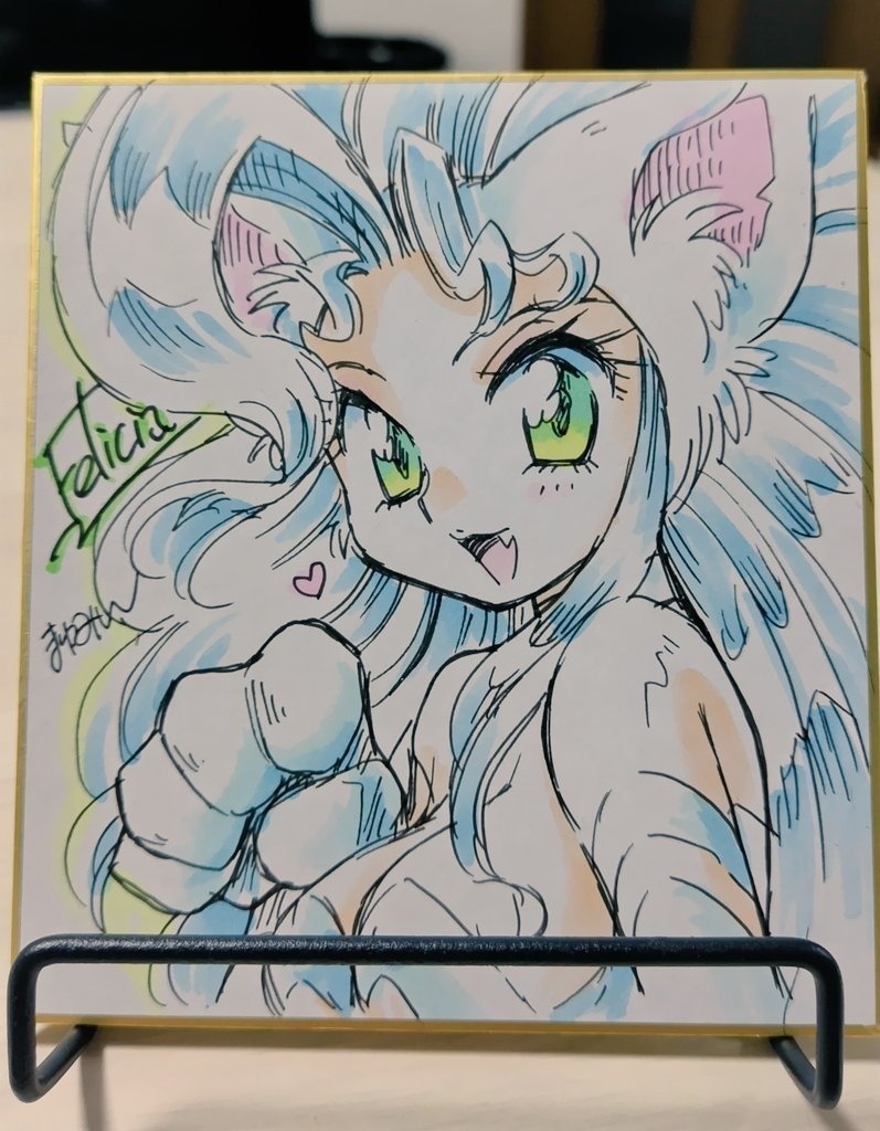 ゲームキャラ色紙(小色紙)