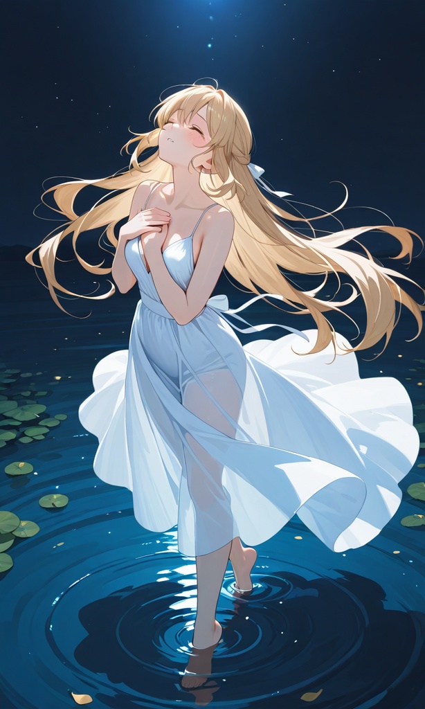 祈りを捧げる少女