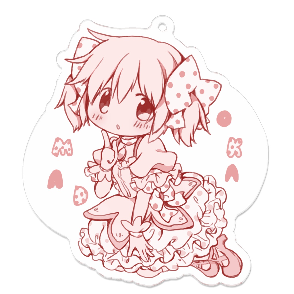 水玉デザインMADOKA♡アクキー