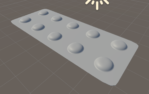 【VRC想定】錠剤(シート)【3D素材】