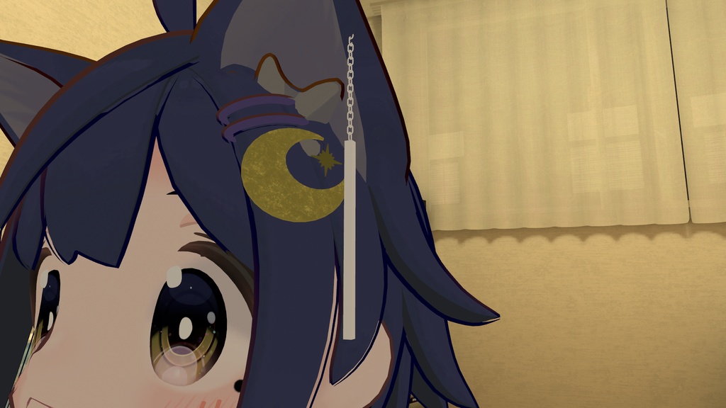 【VRC想定】揺れるピアス【3D素材】