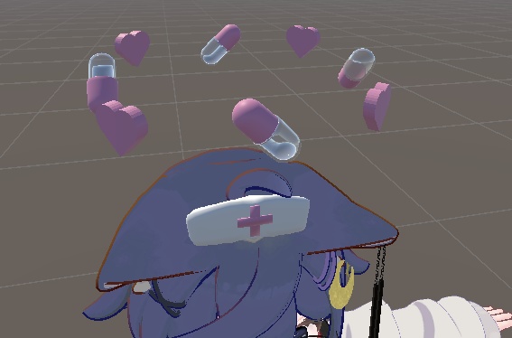 【VRC想定】まわるお薬ヘイロー【3D素材】