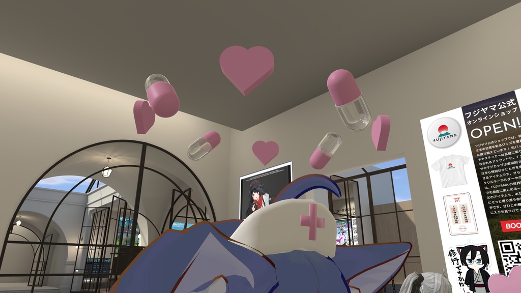 【VRC想定】まわるお薬ヘイロー【3D素材】