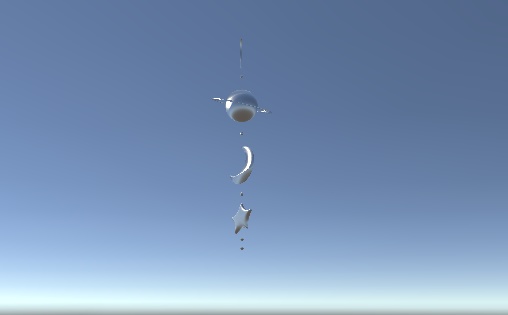 【VRC想定】ゆれる宇宙ピアス【3D素材】