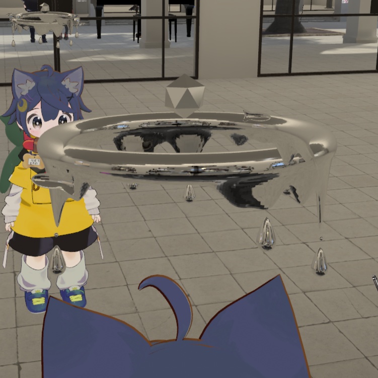 【VRC想定】まわる水ヘイロー【3D素材】