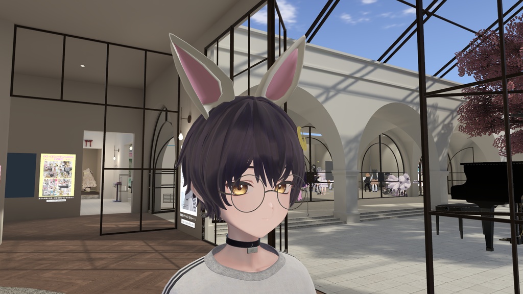 【VRC想定】うさみみ【3D素材】