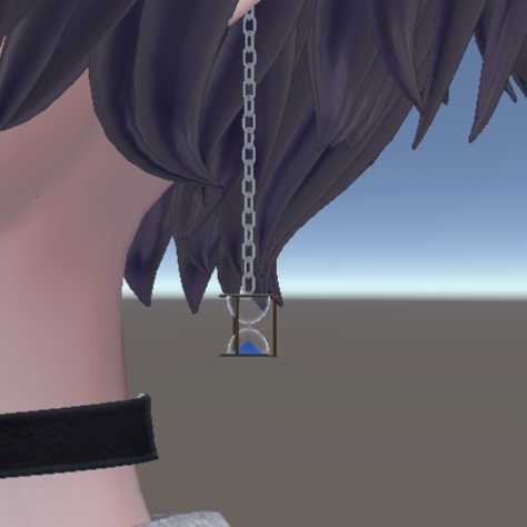 【VRC想定】砂時計ピアス【3D素材】